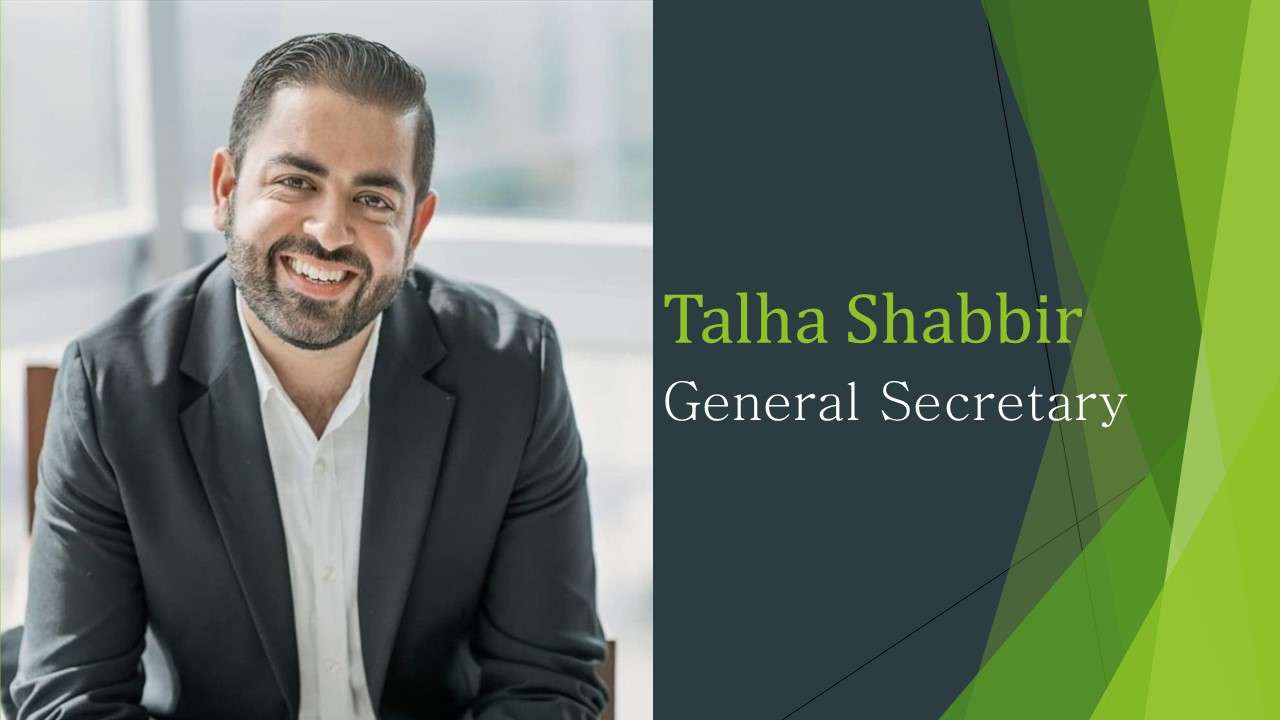 Talha Shabbir General Secretary Poster With Portrait
